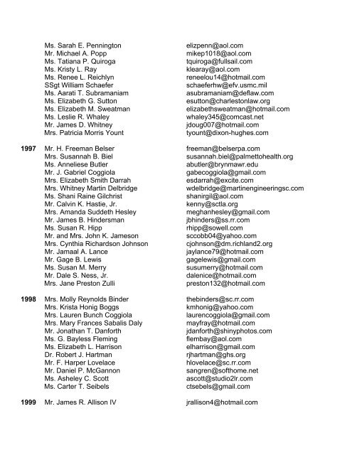 alumni e-mail addresses by classes - word[3]