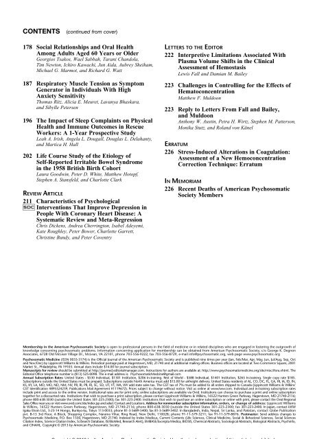 TOC (PDF) - Psychosomatic Medicine