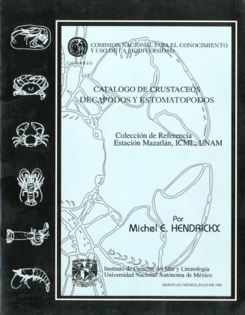 Catálogo de crustaceos decapodos y estomatopodos - Invemar