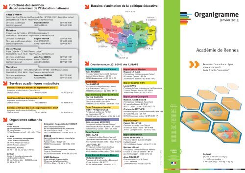 Organigramme - Académie de Rennes