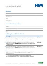 Auftragsformular eANV - HIM GmbH