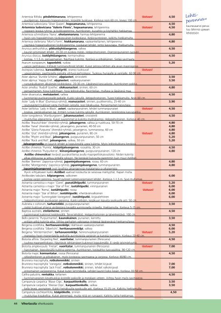 Lataa PDF-tamihinnastomme - Viherlassila