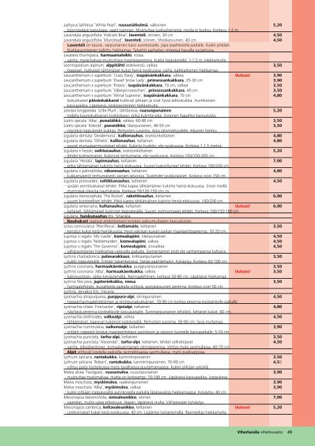 Lataa PDF-tamihinnastomme - Viherlassila