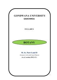 BOTANY - Gondwana University, Gadchiroli