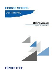 Download the FC8000 Series User's Manual - Graphtec America