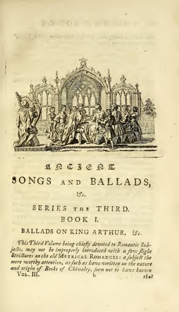 Reliques of ancient English poetry: consisting of old heroic ballads ...