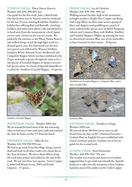 Spring 2012 newsletter - Butterfly Conservation