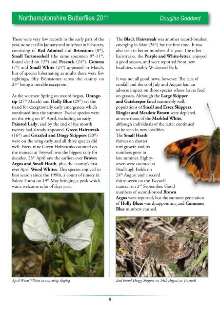 Spring 2012 newsletter - Butterfly Conservation