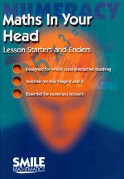Numeracy: maths in your head - lesson starters and enders