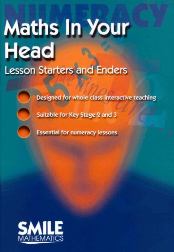 Numeracy: maths in your head - lesson starters and enders