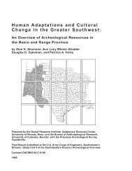 Human Adaptations and Cultural Change in the Greater Southwest: