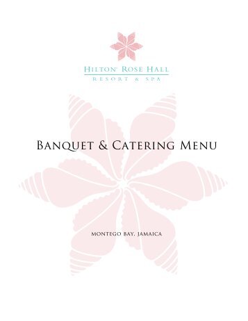 Banquet menus - Hilton Rose Hall Resort & Spa