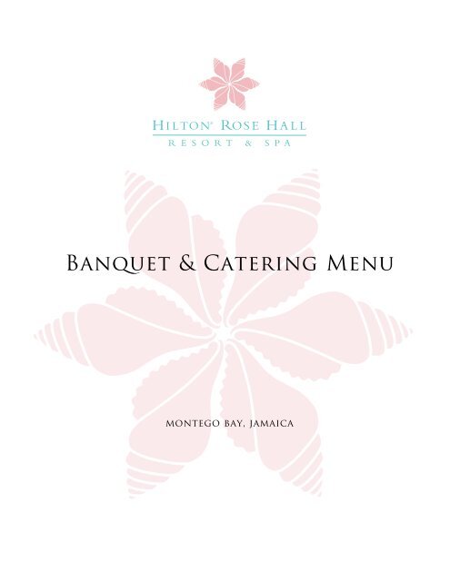 Banquet menus - Hilton Rose Hall Resort & Spa