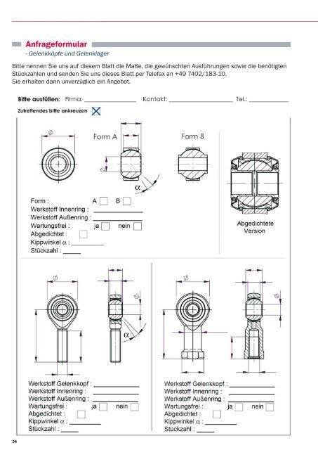 SPHERICAL BEARINGS - Hirschmann GmbH