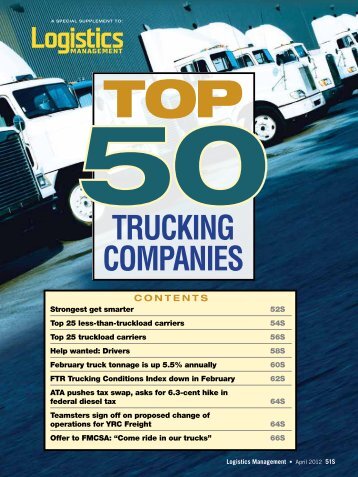 Top 50 Trucking Companies - Logistics Management