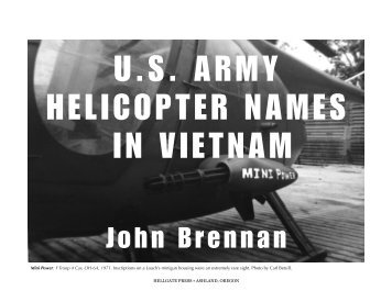 US Army helicopter names in Vietnam - Hellgate Press
