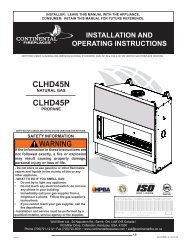 CLHD45 - Continental Fireplaces