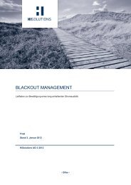 Blackout Management - Bewältigung von ... - HiSolutions AG