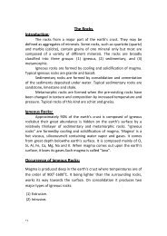 The Rocks Introduction: Igneous Rocks: Occurrence of Igneous Rocks:
