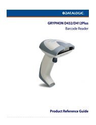 GRYPHON D432/D412Plus Barcode Reader Product Reference ...