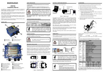 CBX100 Installation manual e - Datasensor