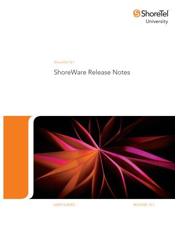 ShoreTel 10.1 Release Notes - All-Mode Communications