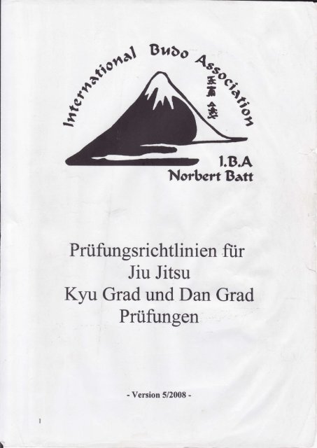 Prüfungsprogramm Jiu Jitsu - Sportclub Messkirch eV