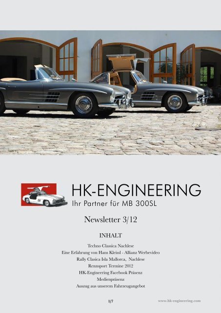 Newsletter 03/2012 - HK-Engineering