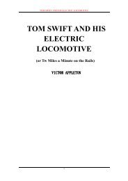 TOM SWIFT AND HIS ELECTRIC LOCOMOTIVE