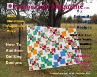 Premium Online Quilt Magazine – Vol. 3 No. 12