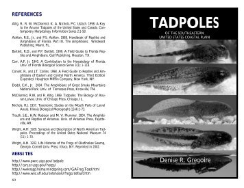 TADPOLES - Southeast Ecological Science Center - USGS