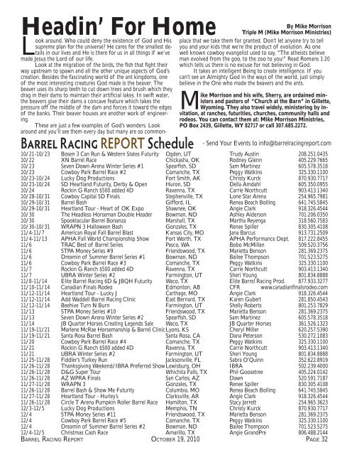 Moody Banks $10K+ at WPRA World Finals - Barrel Racing Report