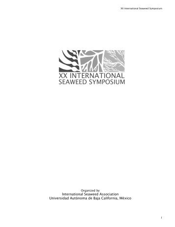 XX International Seaweed Symposium