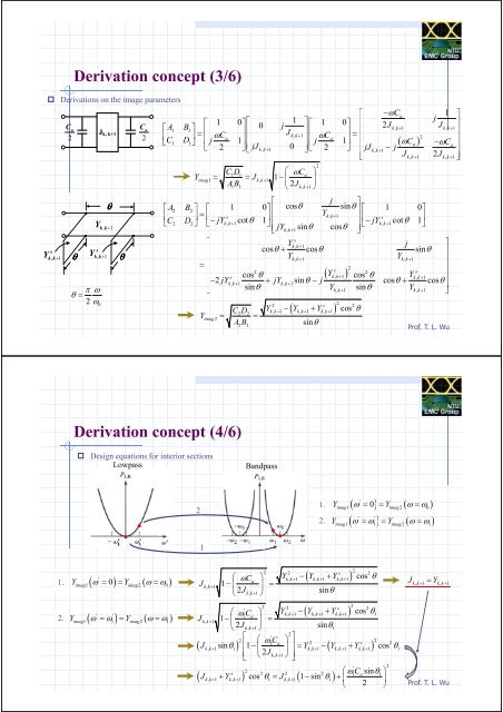 End-Coupled, Half-Wavelength Resonator Filters - Design theory