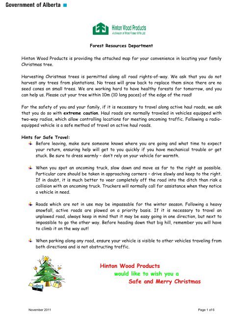 Tree Cutting Permit Alberta Map Tree Cutting Conditions And Map – Hinton/West Fraser