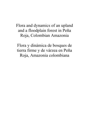 5. Composición florística de dos bosques (tierra firme - Tropenbos ...