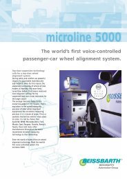 Microline 5000. The passenger-car wheel alignment system