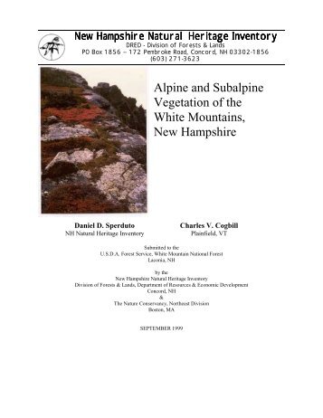 Alpine and Subalpine Vegetation of the White Mountains - New ...