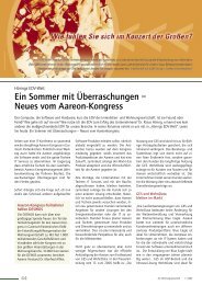 Ein Sommer mit Überraschungen - Neues vom Aareon-Kongress