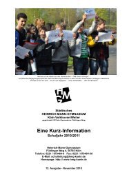 Eine Kurz-Information - Heinrich Mann Gymnasium