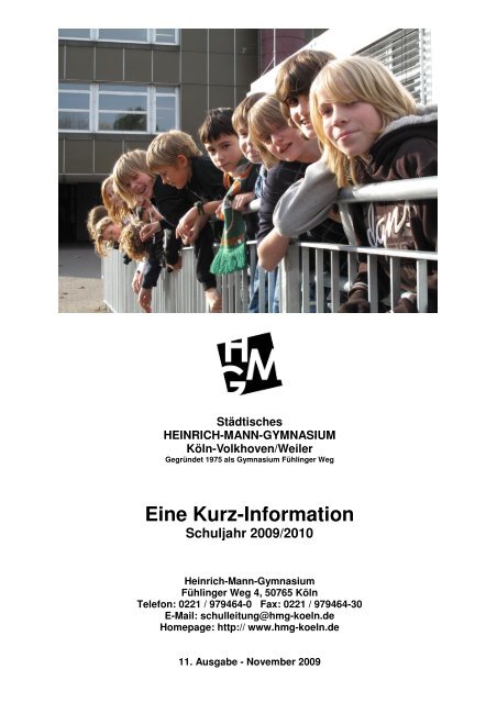 Eine Kurz-Information - Heinrich Mann Gymnasium