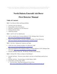Emerald Ash Borer First Detector Manual - NDSU Agriculture