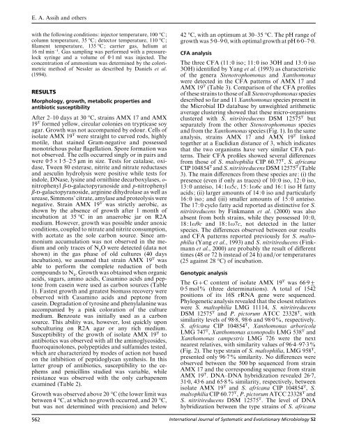 Stenotrophomonas acidaminiphila sp. nov., a strictly aerobic ...