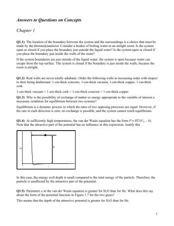 Answers to Questions on Concepts Chapter 1