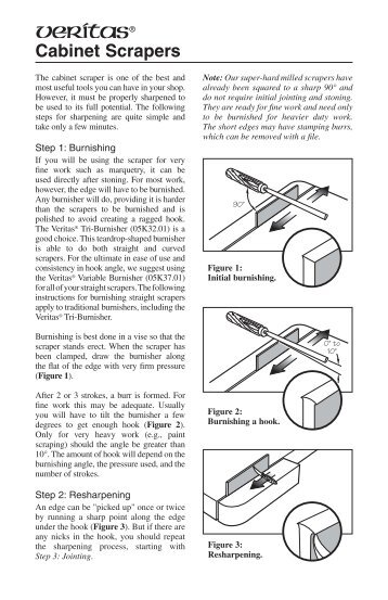 Cabinet Scrapers Cabine - Lee Valley Tools