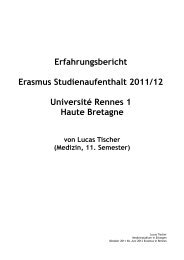 Erfahrungsbericht Erasmus Studienaufenthalt 2011/12 Université ...