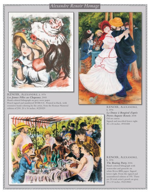 Renoir: A Great Grandfathers Legacy - Galerie Michael