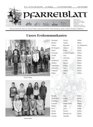 Pfarreiblatt 07.04.2013-04.05.2013