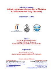 Indo-US Symposium Industry-Academia Interaction In Diabetes - BHU