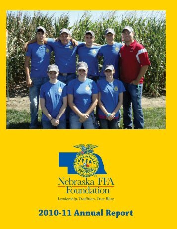 2010-2011 Annual Report - Nebraska FFA Foundation